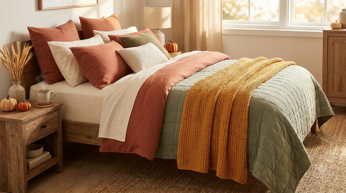 How do we layer bedding for fall warmth? - Cozy Fall Bedroom Refresh Under $100 (2026)