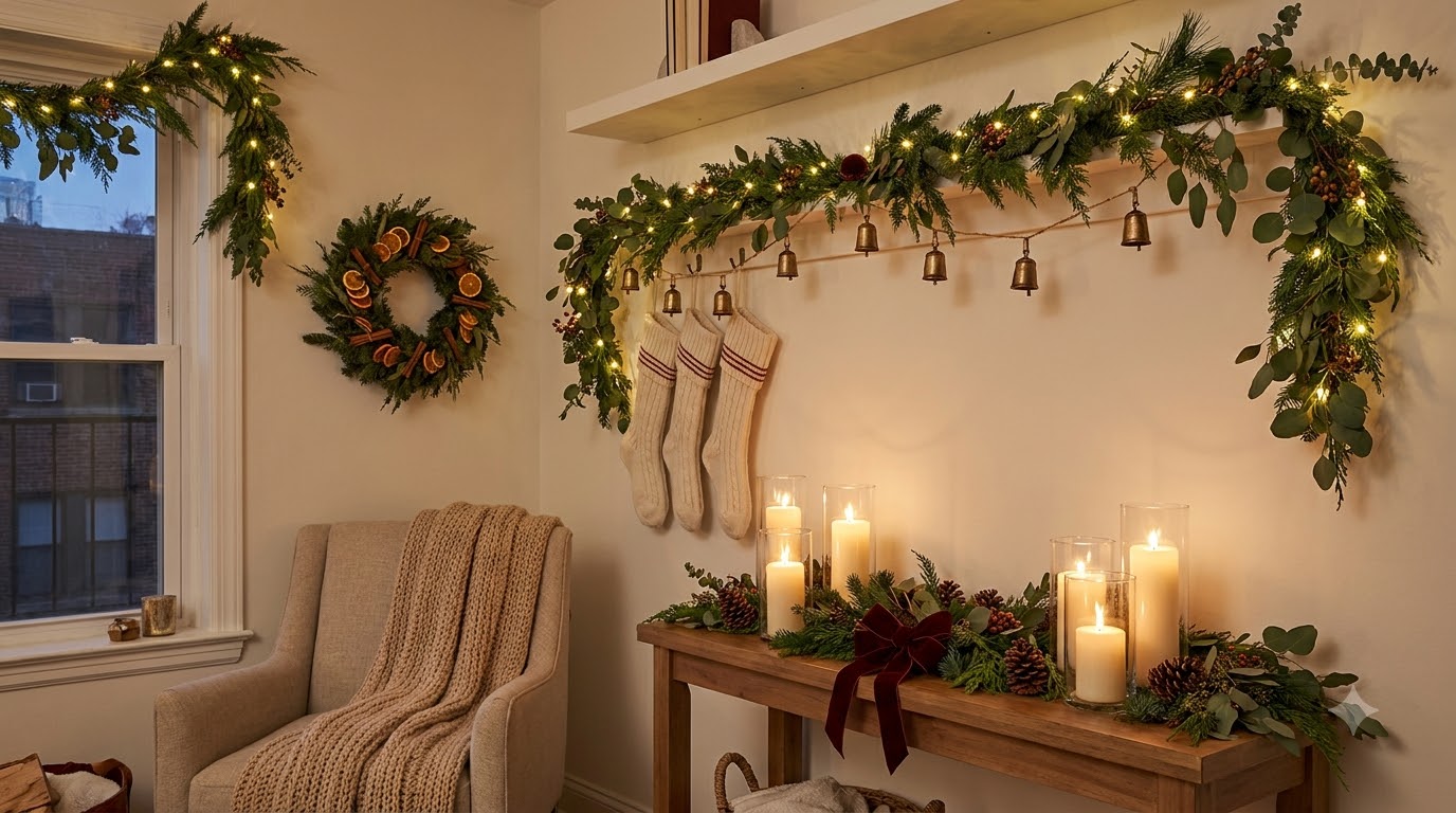 How do you decorate a small apartment without floor space? - Small Space Christmas Decor Ideas (Apartment & Renter